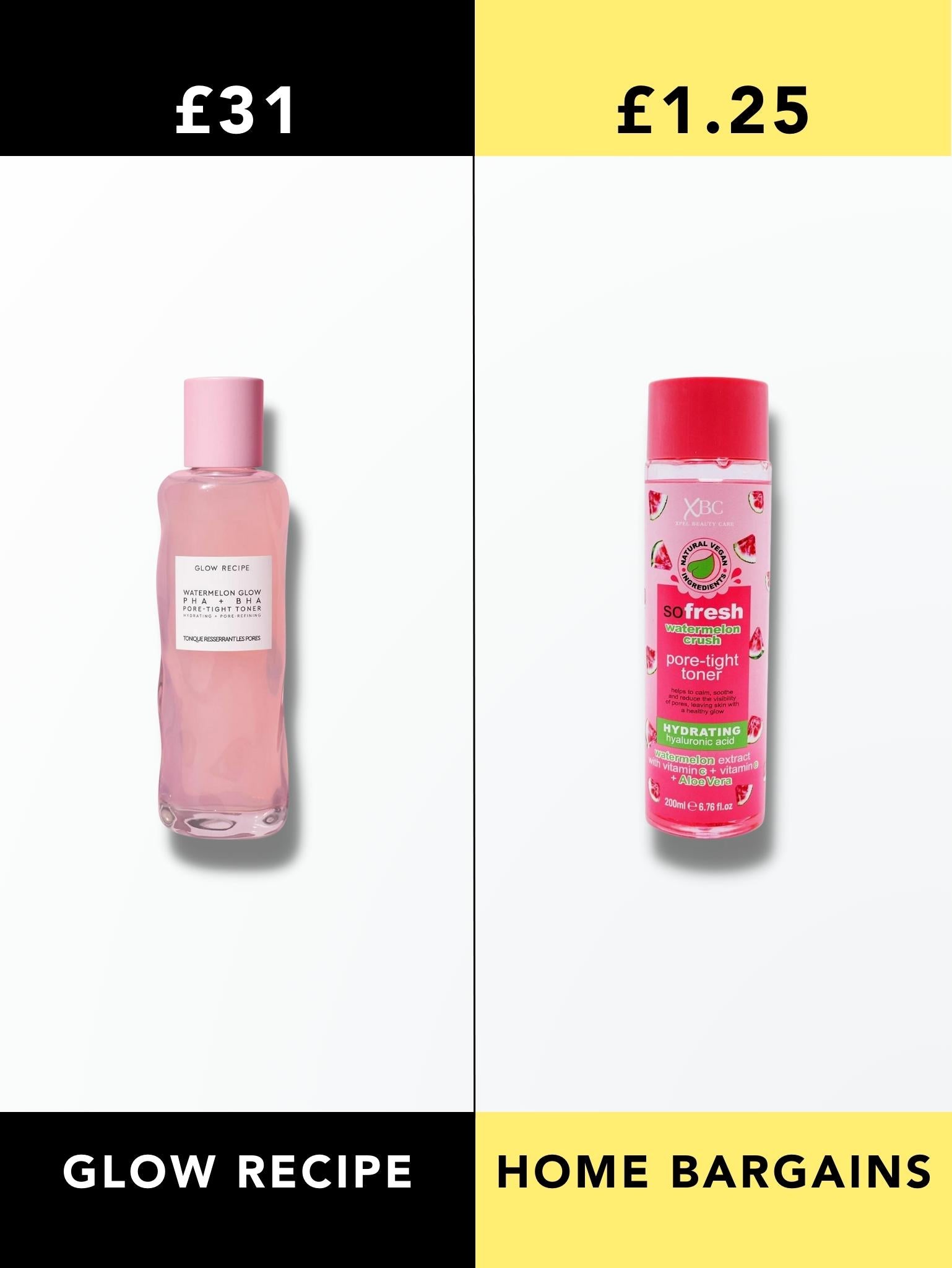 Glow Recipe Watermelon Toner Vs Home Bargains Watermelon Toner Dupeshop glow-recipe-watermelon-toner-vs-home-bargains-watermelon-toner-dupeshop
