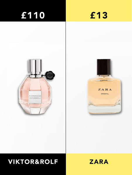 Viktor Rolf Flowerbomb vs Zara Oriental Perfume – Dupeshop